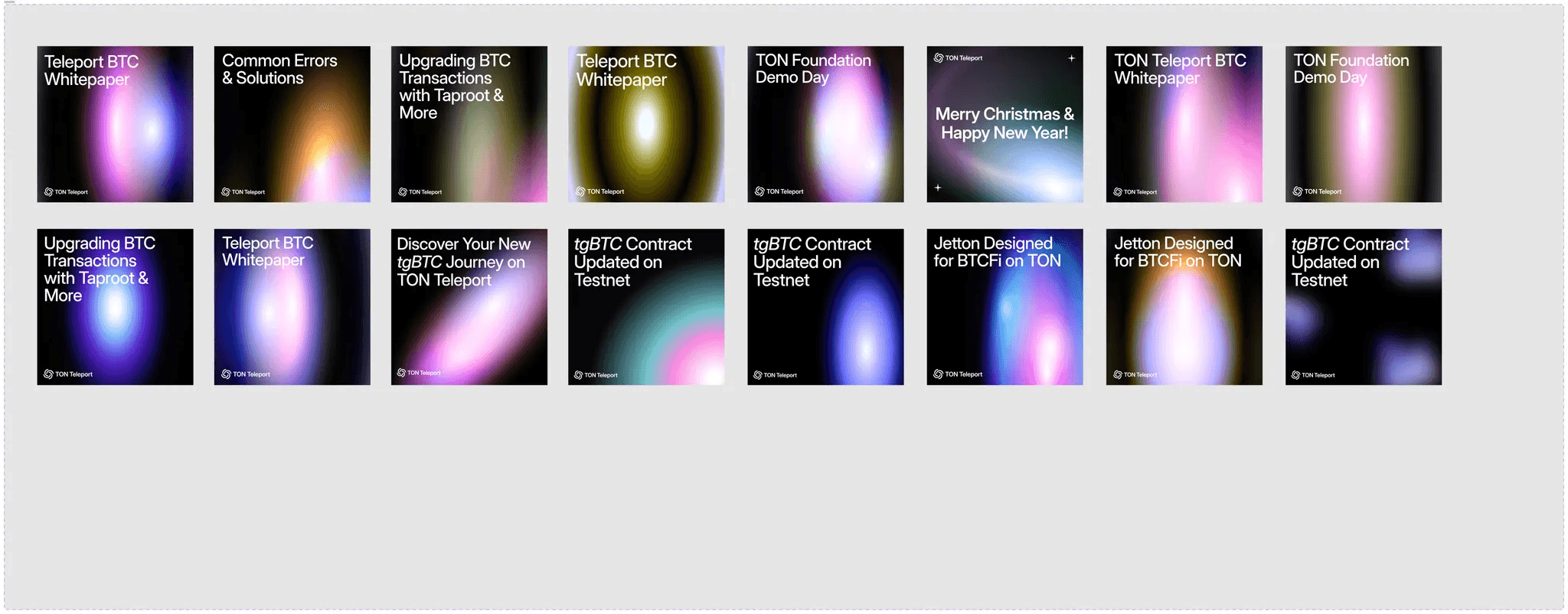 TON Teleport Branding - Purple Gradients